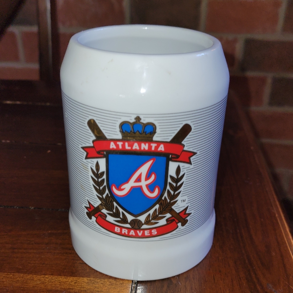 Atlanta Braves White Stein Mug Officially Licensed MLB